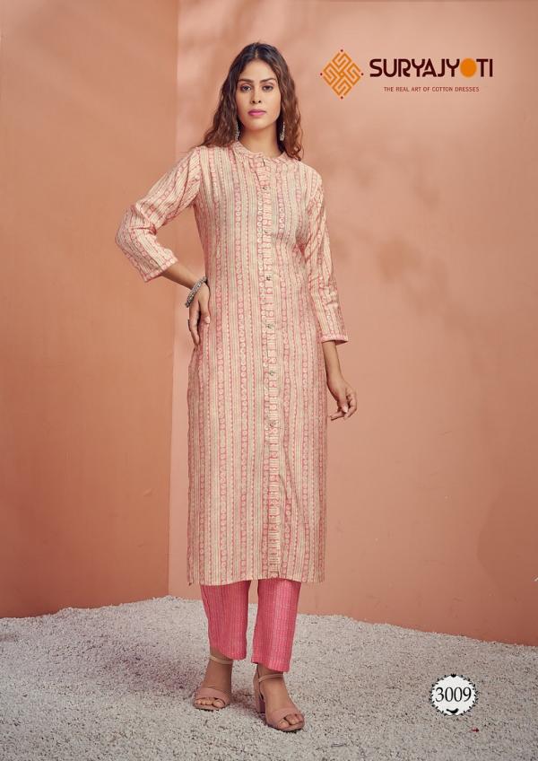 Suryajyoti Krisha Vol-3 Cotton Designer Kurti With Pant Collection